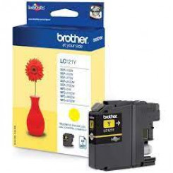 Brother LC-121Y - Yellow - original - blister - ink cartridge - for Brother DCP-J100, J105, J132, J152, J552, J752, MFC-J245, J470, J650, J870